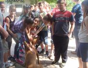 Az állatvédelmi központtal ismerkedtek a gyerekek